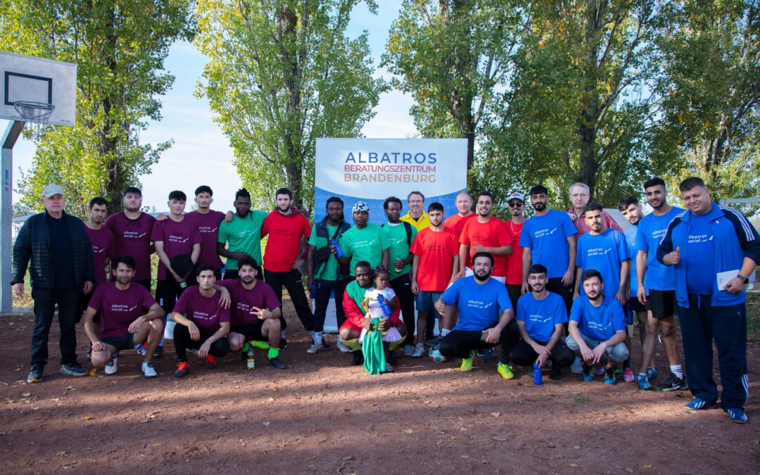 Internationales Fußballturnier in der Gemeinschaftsunterkunft