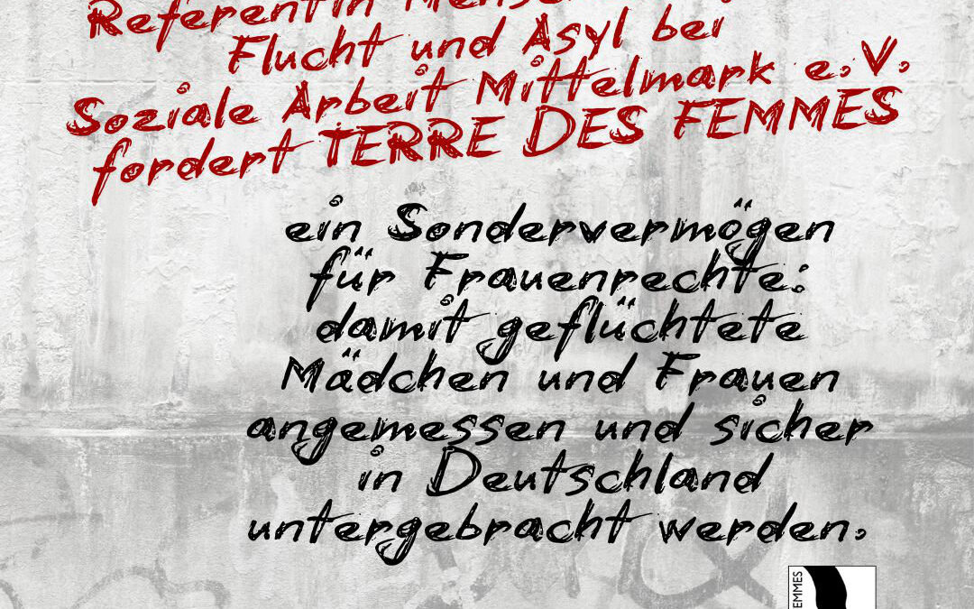 Unterstützung der Kampagne von Terre des Femmes e.V.