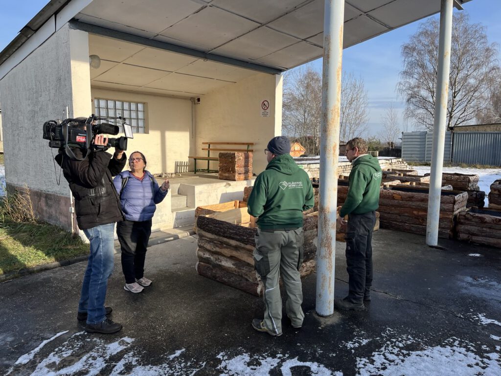 Filmteam bei den Flämingrebellen